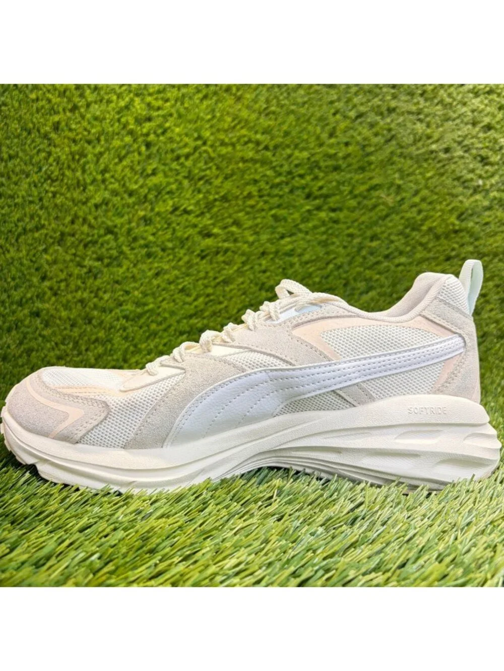Puma Hypnotic LS Womens Size 9 White Athletic Running Walking Shoes Sneakers_2